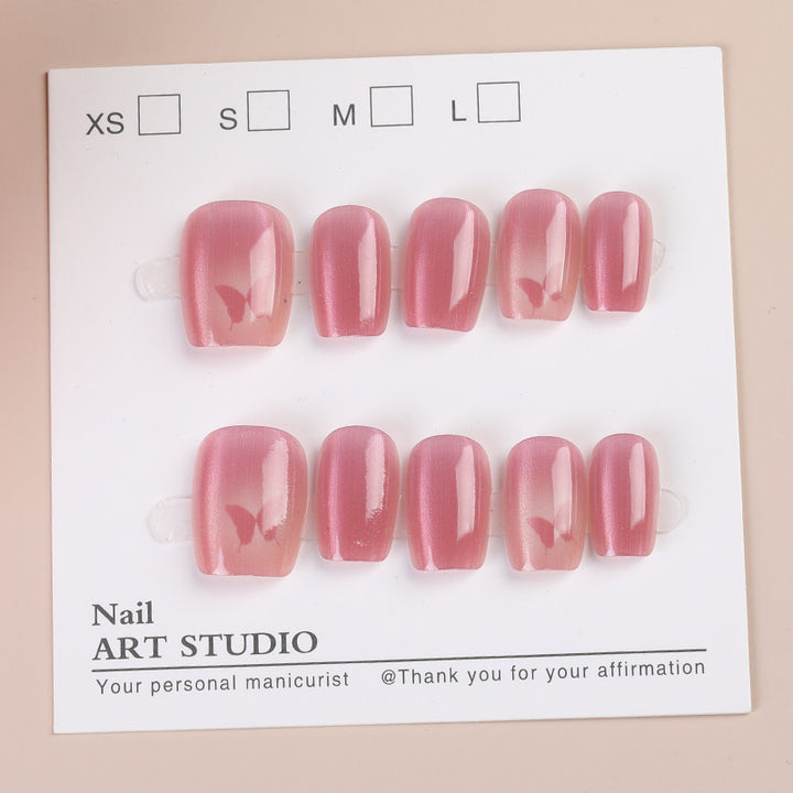 Stylish Press-On Nail Set Bowlift