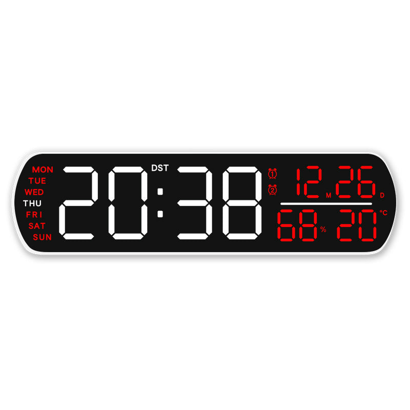 Digital wall clock with temperature and hygrometer display Bowlift