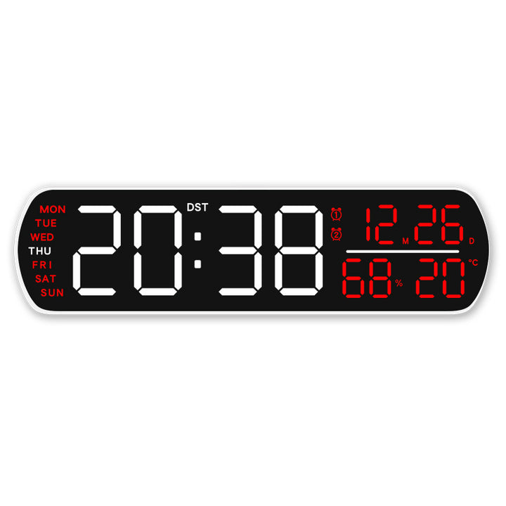 Digital wall clock with temperature and hygrometer display Bowlift