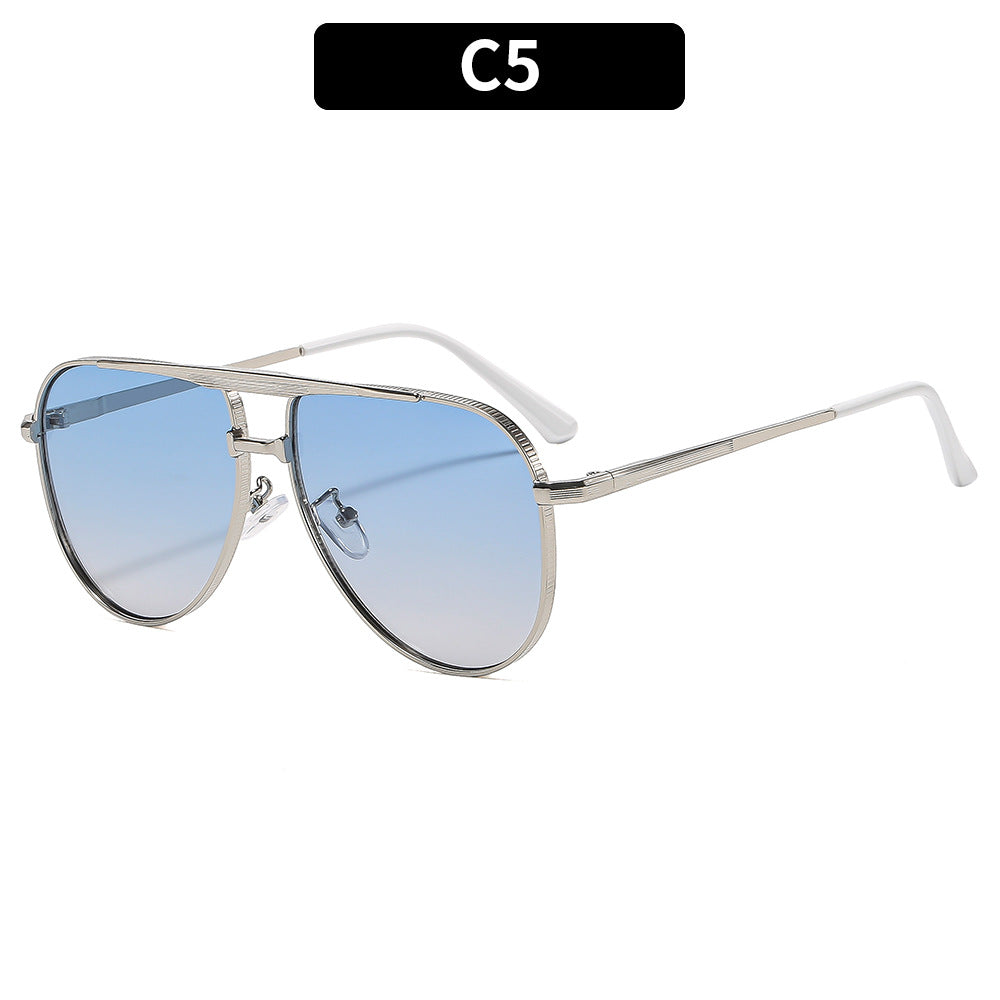 Ladies fashion aviator sunglasses with elegant metal frame and UV400 protection Bowlift