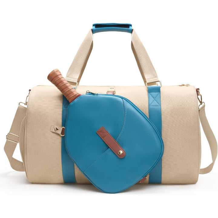Sporty travel bag with integrated racket cover Bowlift