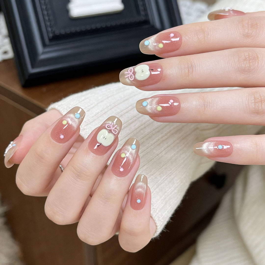 Artistic Ocean-Inspired Press-On Nail Design Bowlift