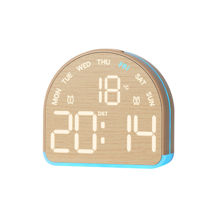 Digital alarm clock with temperature sensor and date display Bowlift