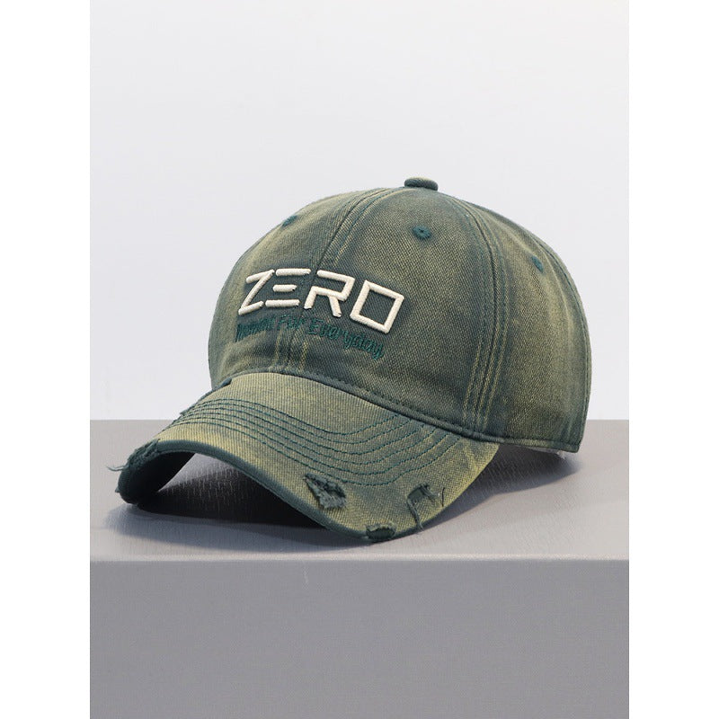 Men's Distressed Cotton Baseball Cap Bowlift 1784270076