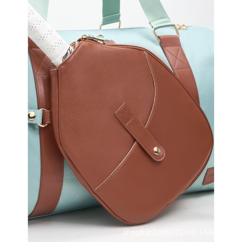 Sporty travel bag with integrated racket cover Bowlift