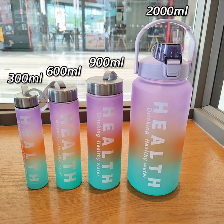 Ladies' Motivation Water Bottle with Time Scale and Ergonomic Design Bowlift