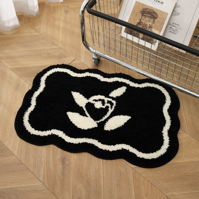 Heart-Shaped Decorative Bath Mat Bowlift