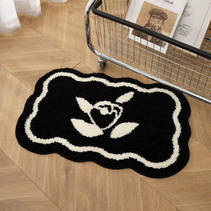 Heart-Shaped Decorative Bath Mat Bowlift