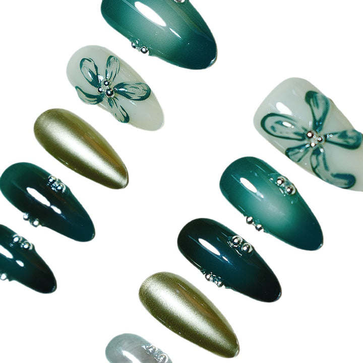 Premium Artistic Press-On Nail Set Bowlift