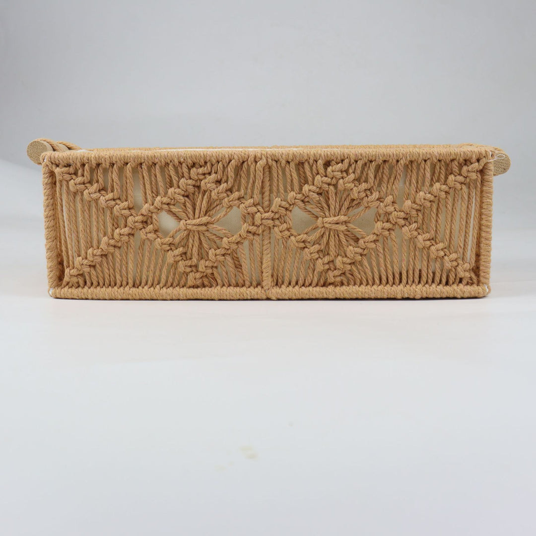 Storage basket with macrame pattern Bowlift