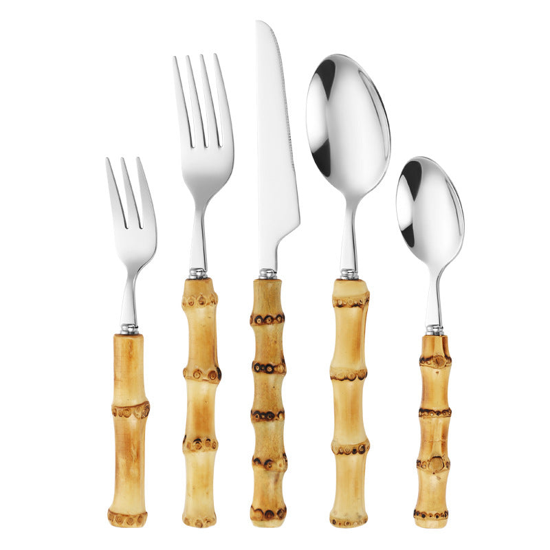 Bamboo Handle Salad Fork Bowlift