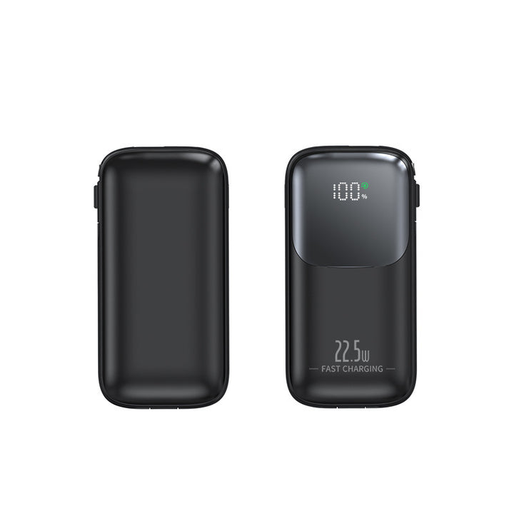 High-performance power bank with intelligent charge indicator and integrated cable Bowlift