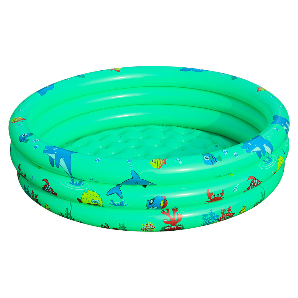 Ladies inflatable paddling pool with colorful sea design Bowlift