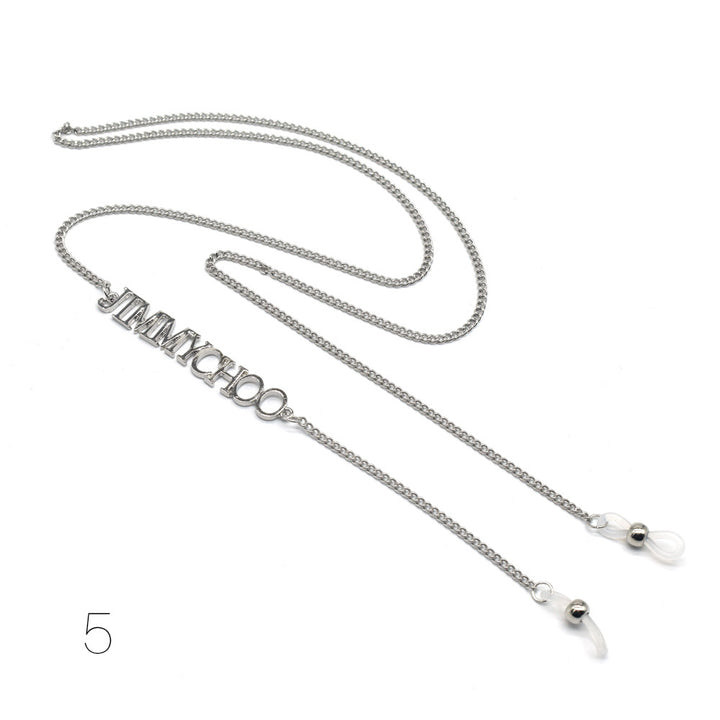 Adjustable Silver Eyewear Chain Bowlift