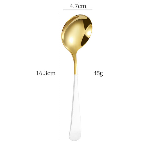 Elegant Dessert Spoon with High-Quality and Non-Slip Grip Design Bowlift