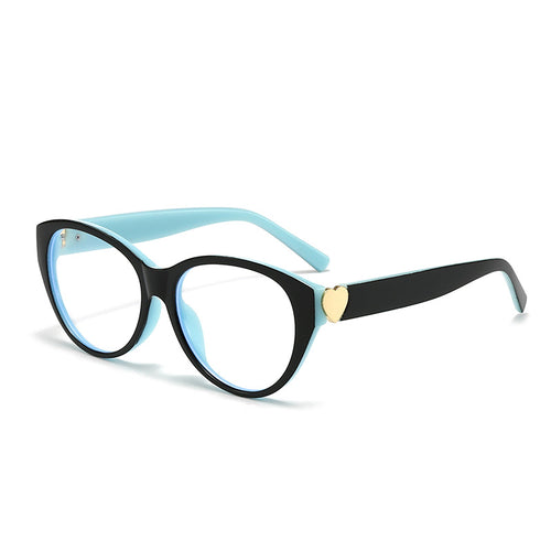 Women Cat-Eye Sunglasses with Heart Design Bowlift