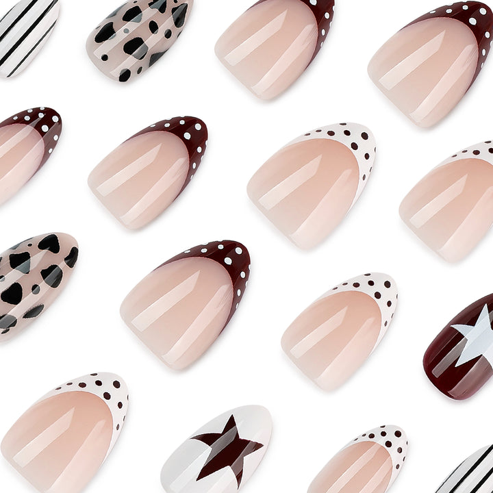 Artful nail design with geometric accents Bowlift