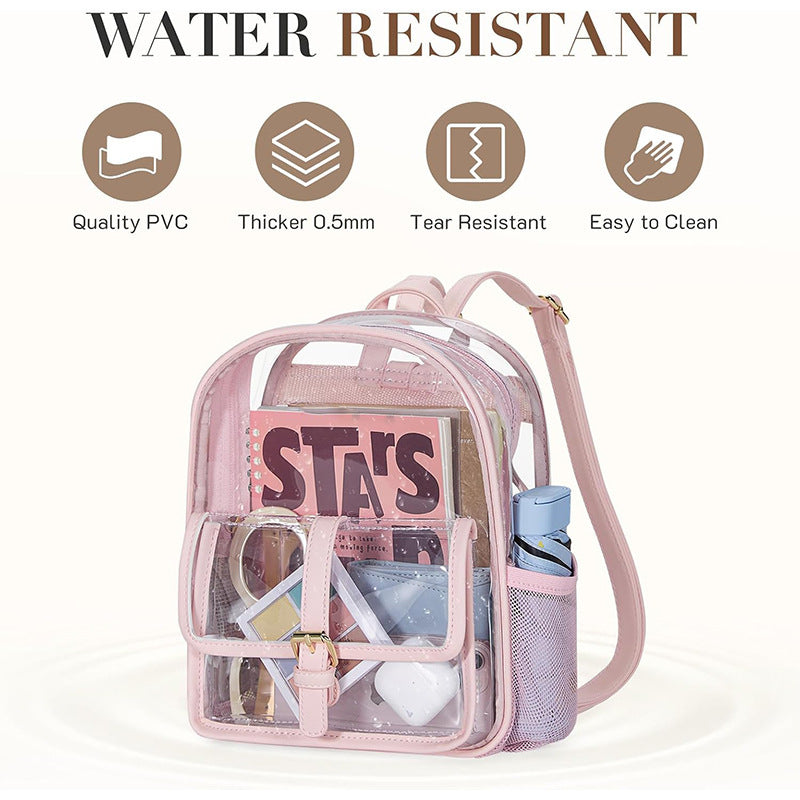 Transparent Mini Backpack Bowlift