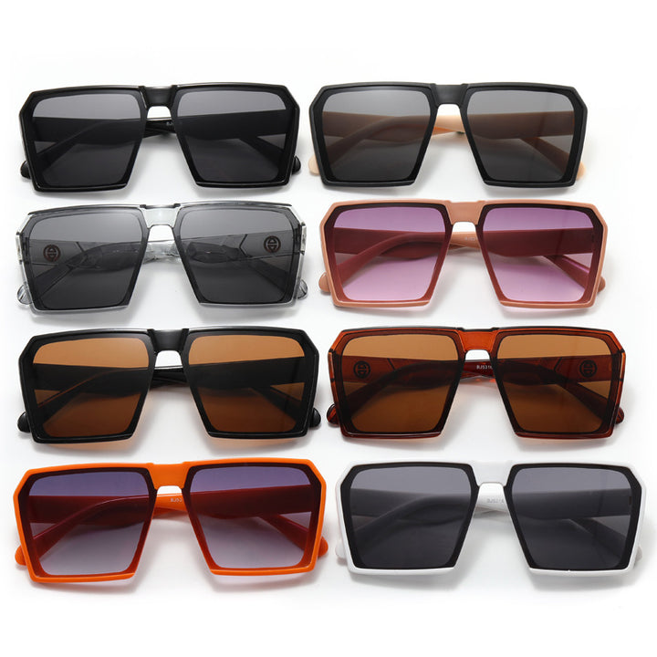 Ladies Stylish Square Sunglasses with Contrasting Lenses Bowlift