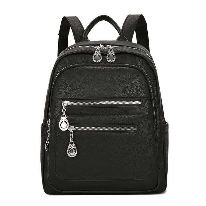 Stylish Multi-Pocket Leather Backpack Bowlift