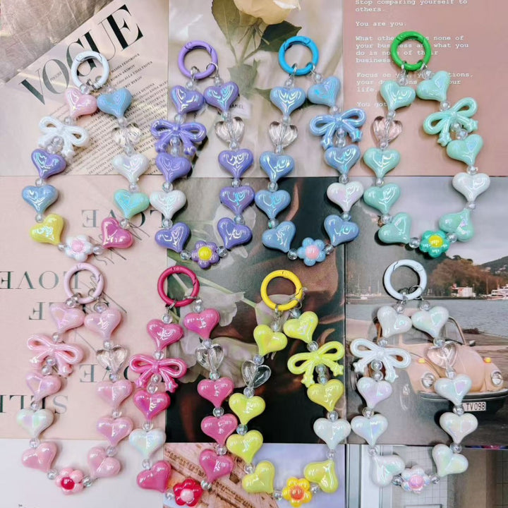 Decorative Heart-Shaped Keychain Bowlift