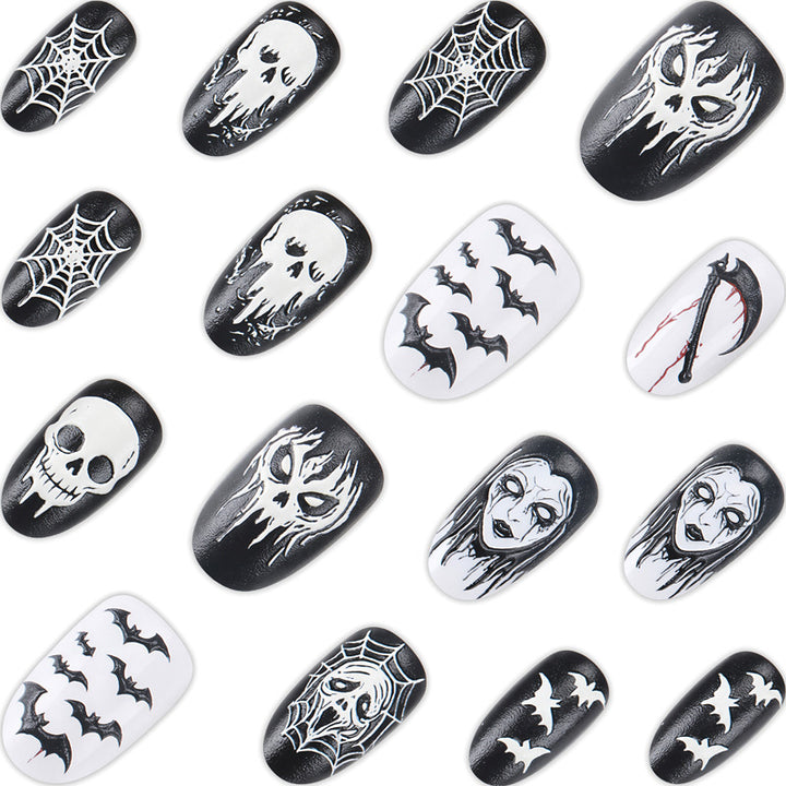 Halloween-Themed Nail Art Press-On Set Bowlift