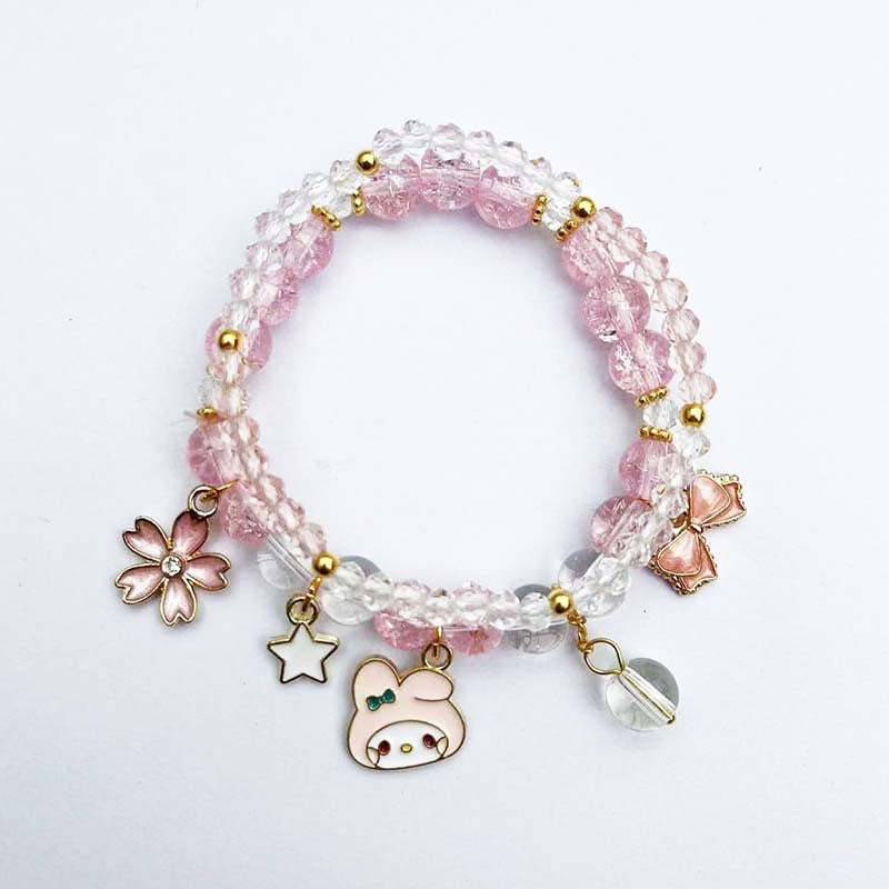 Elegant bracelet with animal and glitter pendants Bowlift