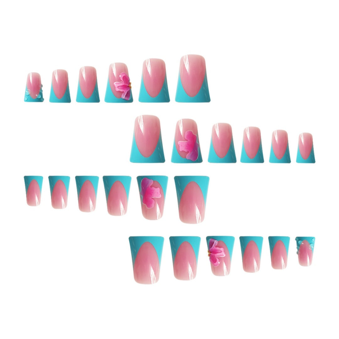 Artistic French Tip Nail Enhancements Bowlift
