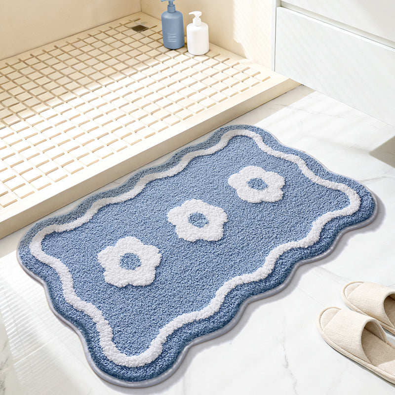 Decorative Flower Bath Mat Bowlift