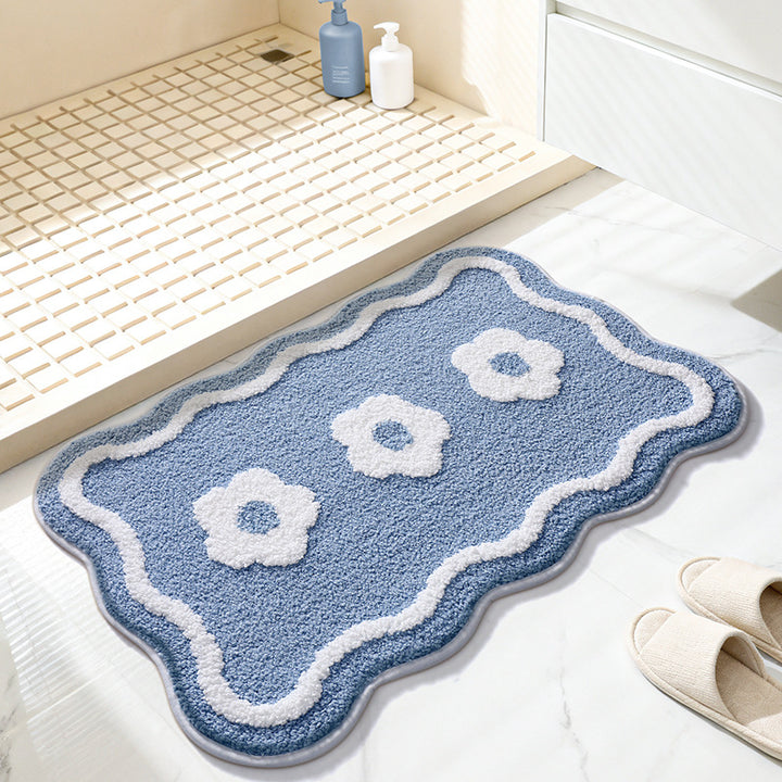 Decorative Flower Bath Mat Bowlift