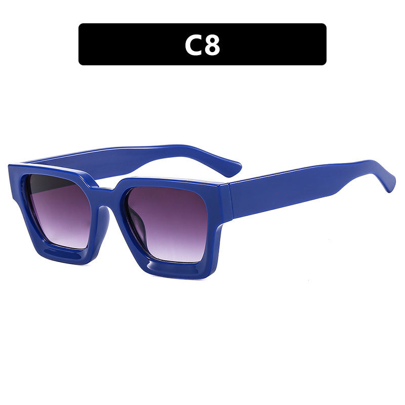 Ladies fashionable square sunglasses with yellow lenses Bowlift