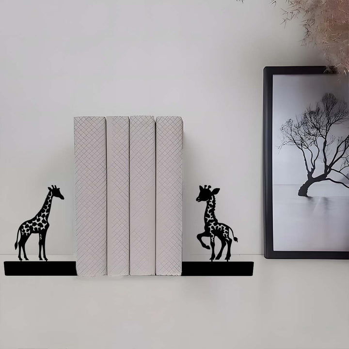 Artistic Giraffe Bookend