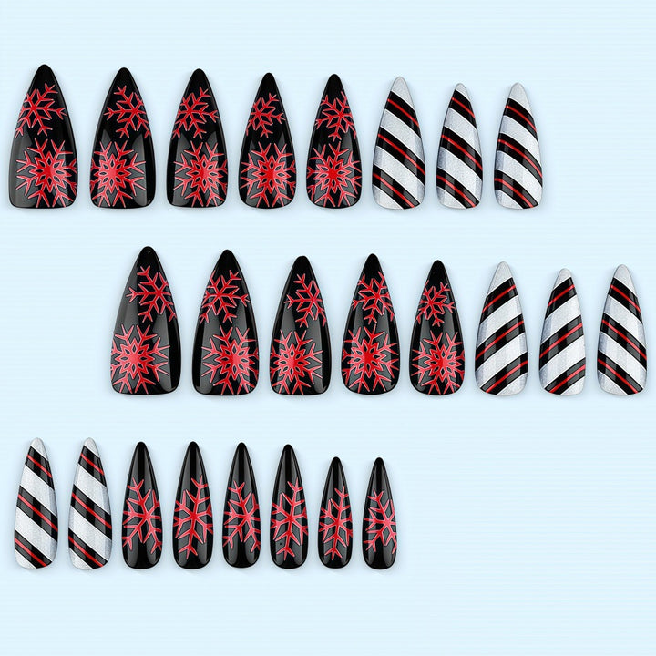 Creative Nail Art with Geometric Design Bowlift