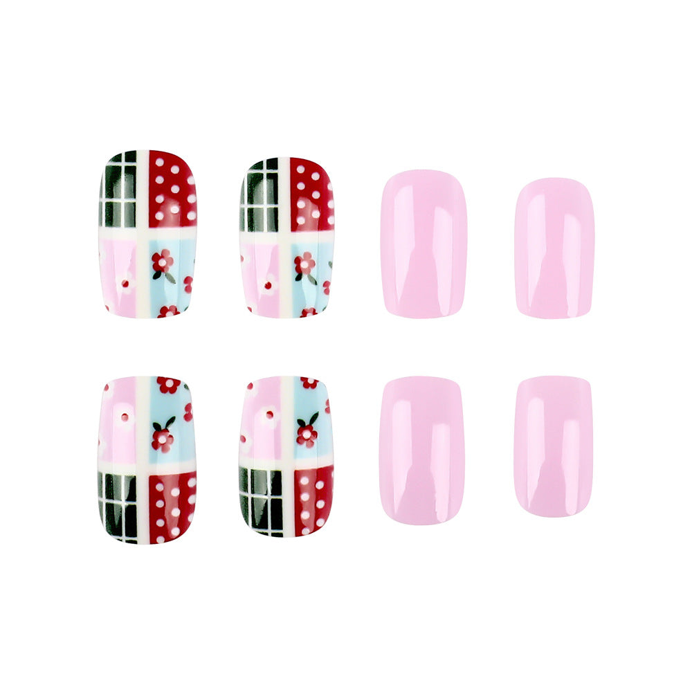 Artistic Patchwork Nail Art Bowlift