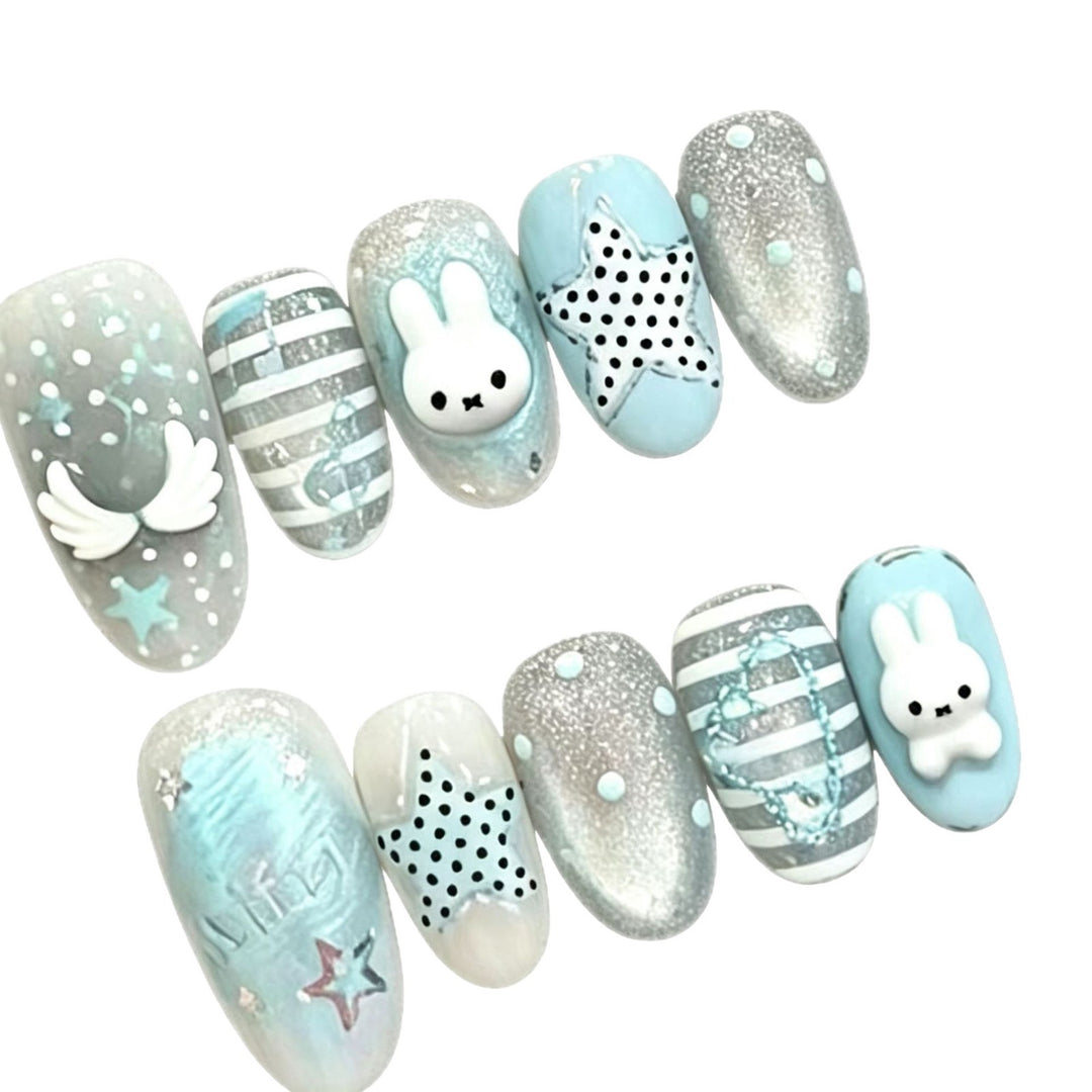 Whimsical Bunny Nail Art Set Bowlift