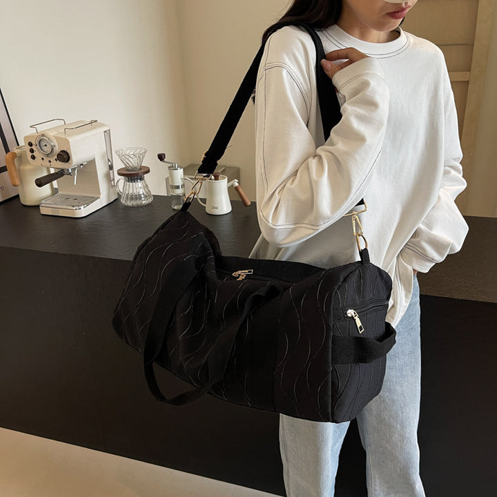 Elegant Embroidered Sports Duffel Bag Bowlift