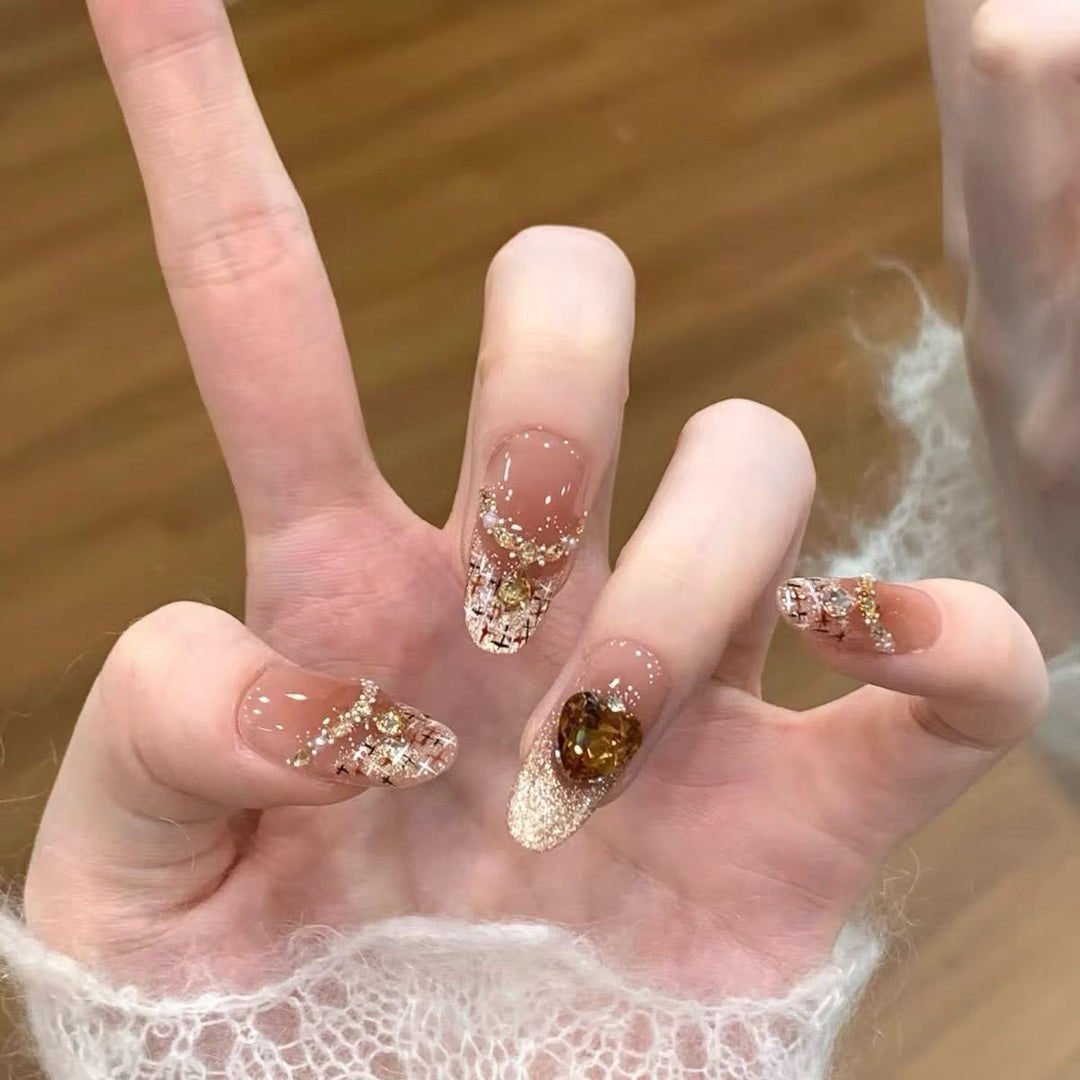 Decorative Character-Themed Press-On Nail Set Bowlift