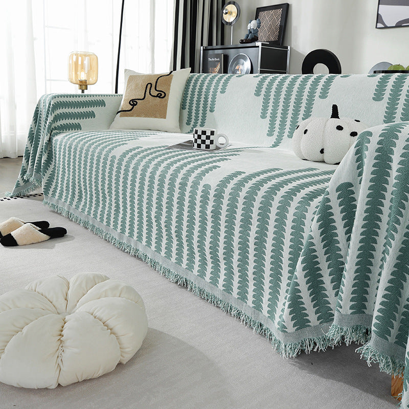 Decorative Fringe Throw Blanket