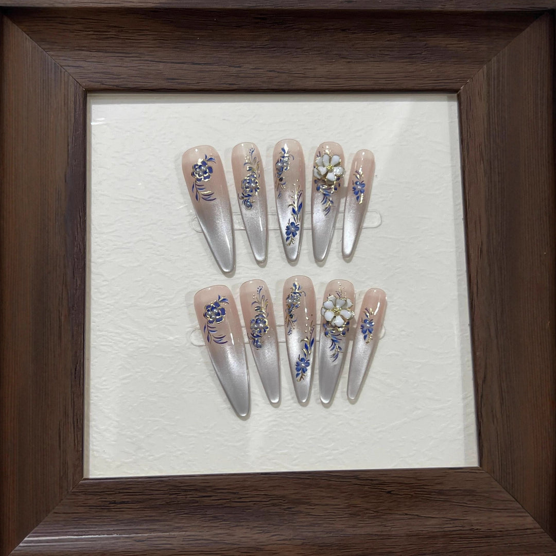 Elegant Floral Nail Art Tips Bowlift