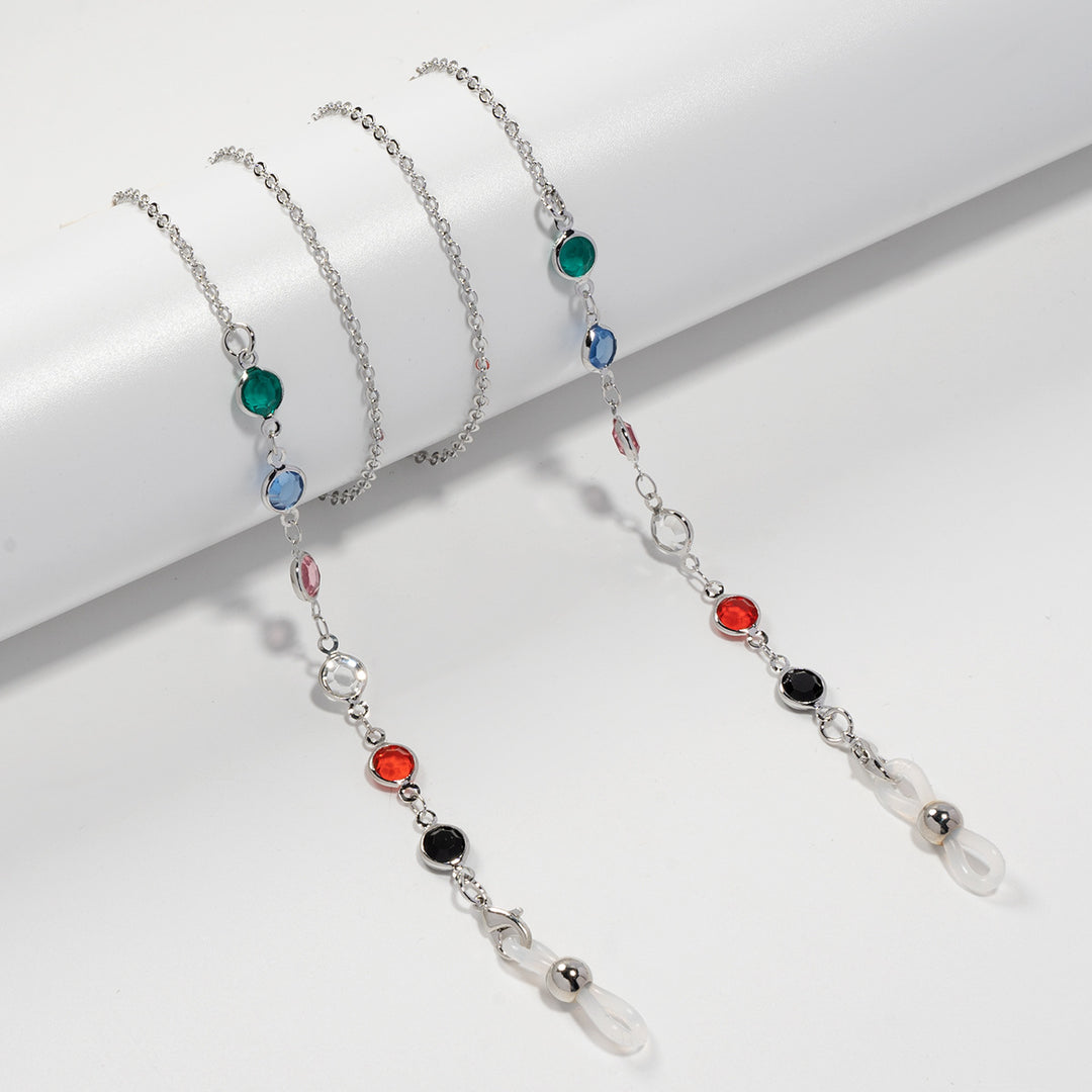 Stylish Decorative Gemstone Eyewear Chain Bowlift