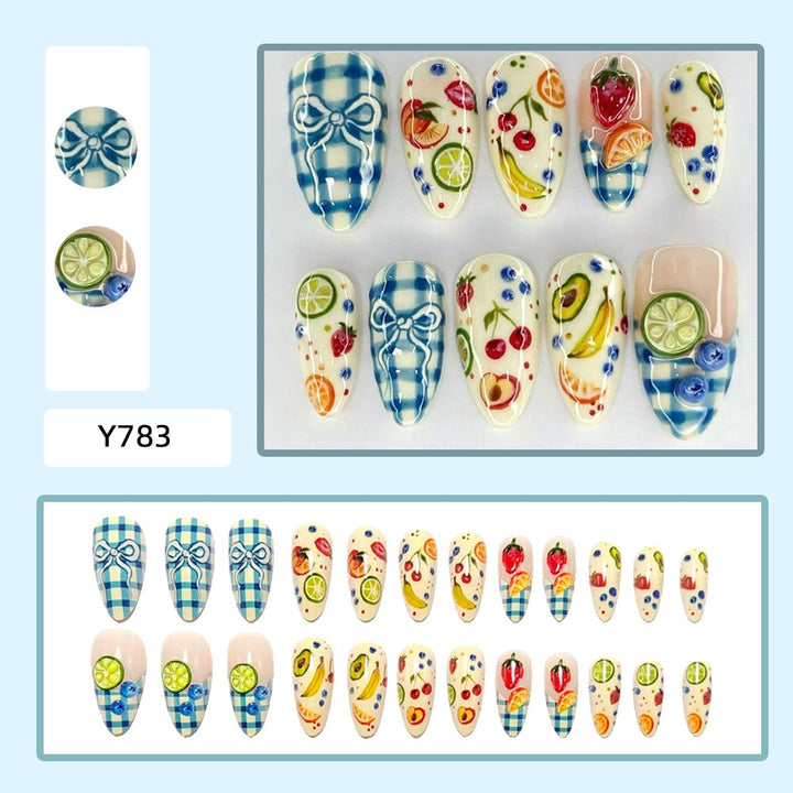 Creative Nail Design Set with Fruit Motifs Bowlift
