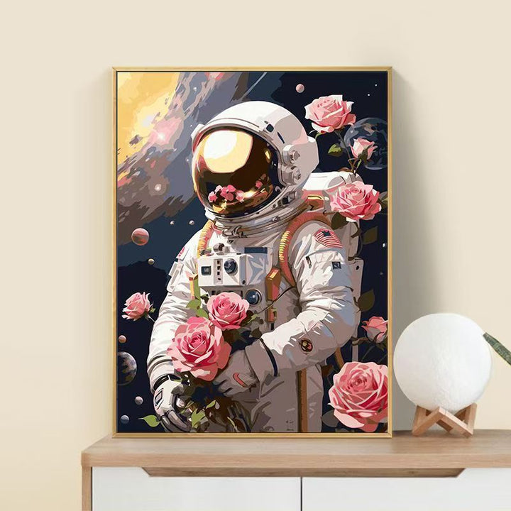 Astronaut Flower Art Print Bowlift