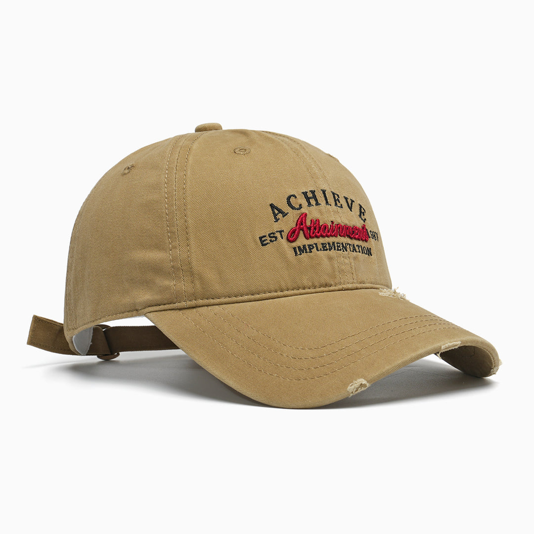 Ladies Vintage Baseball Cap with Embroidery Bowlift