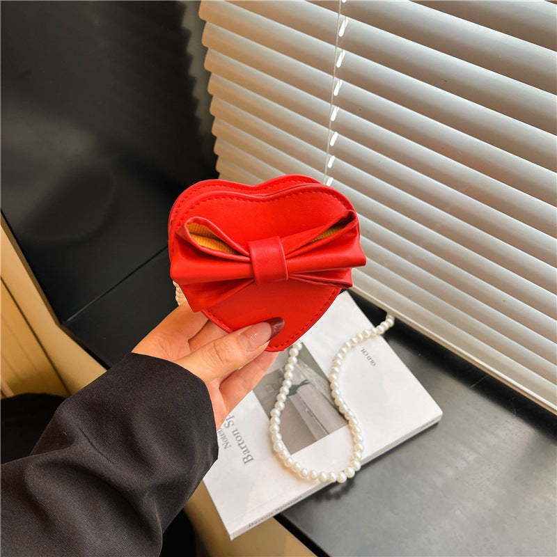 WoHeart-Shaped Bow Clutch Bag Bowlift