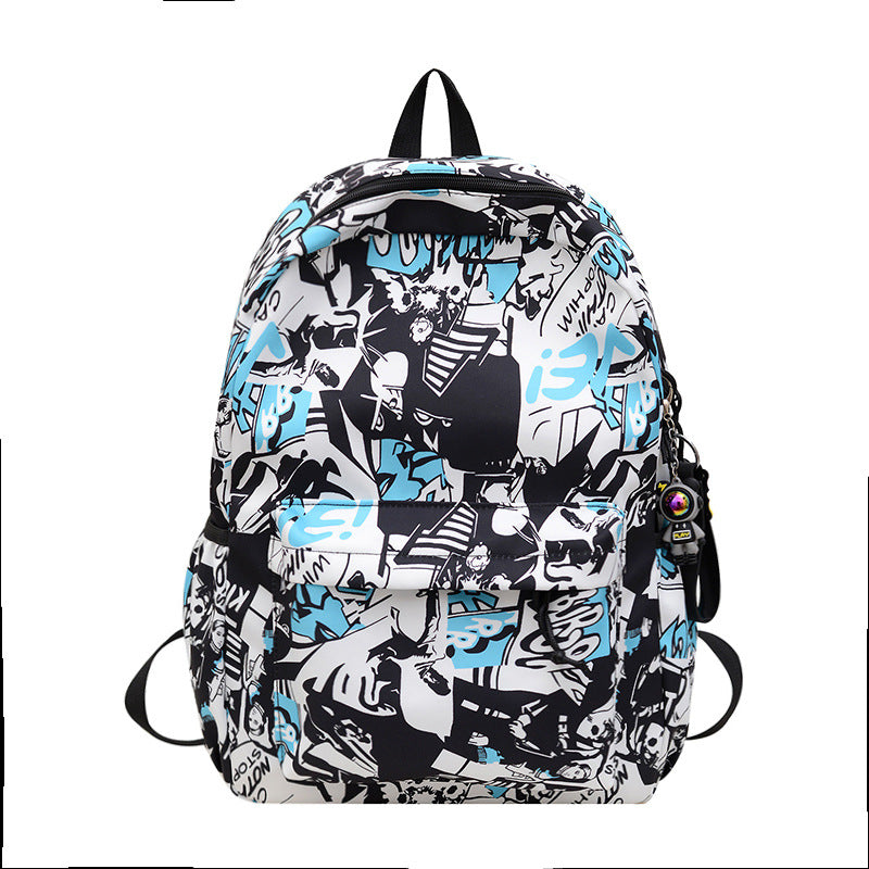 Artistic Graphic Print Backpack Bowlift