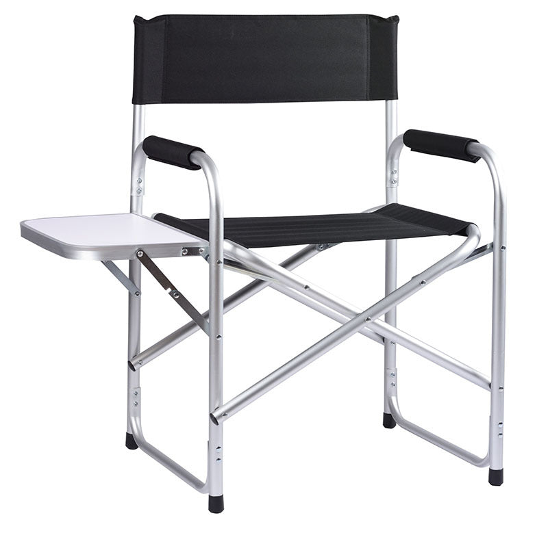Comfortable Folding Chair With Side Shelf Bowlift