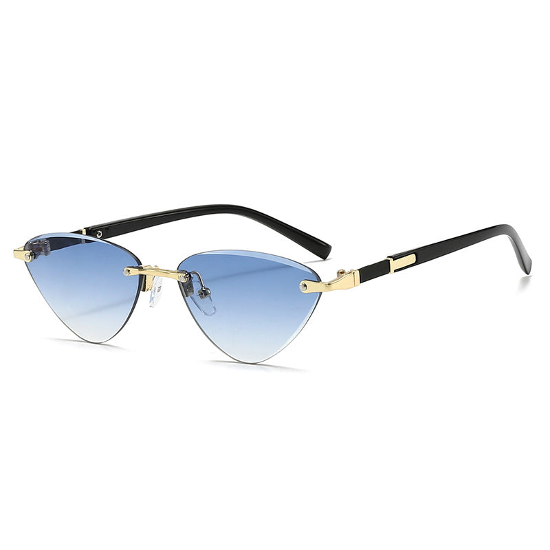 Ladies fashionable Cat-Eye sunglasses with elegant metal frame Bowlift