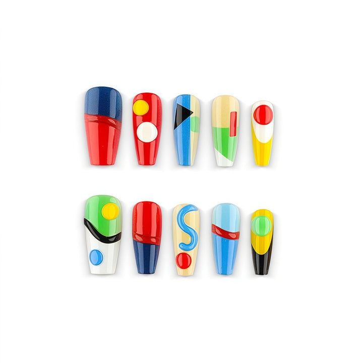 Creative Art Nails in Modern Geometric Style Bowlift