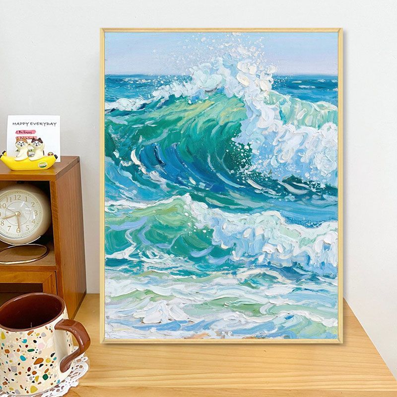 Coastal Wave Artwork Canvas Print Bowlift