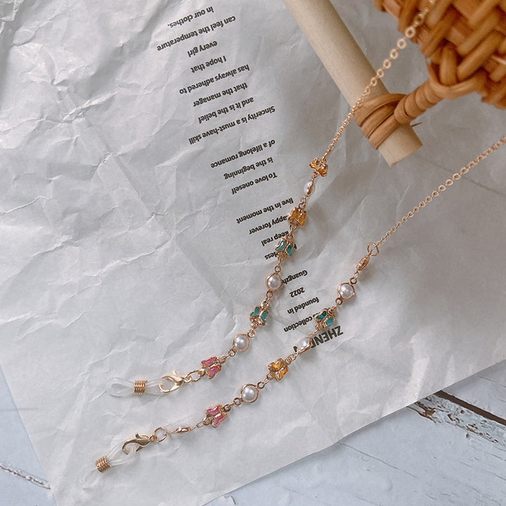 Elegant Glasses Holder Chain with Colorful Beads and Stylish Charms Bowlift